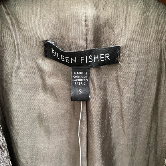 Eileen Fisher Kimono Jacket 3/4 Sleeves Silk Squiggle Branch Small NWT - Picture 9 of 15